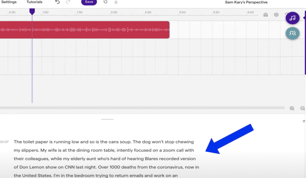 Transcribe Voice Tracks in Soundtrap