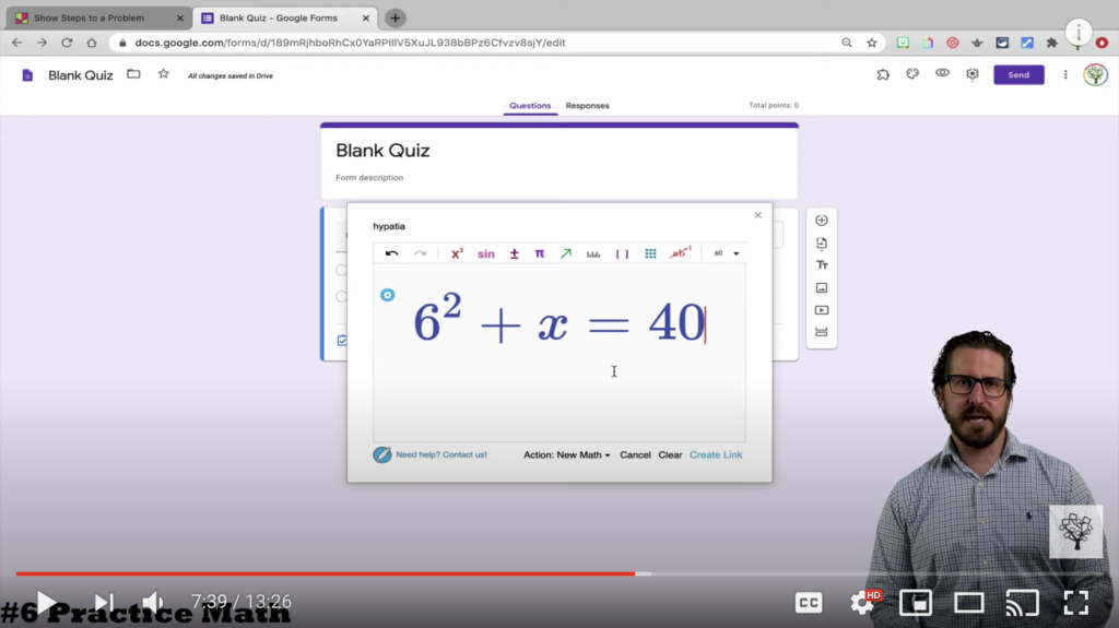Hypatia Add-On in Google Forms