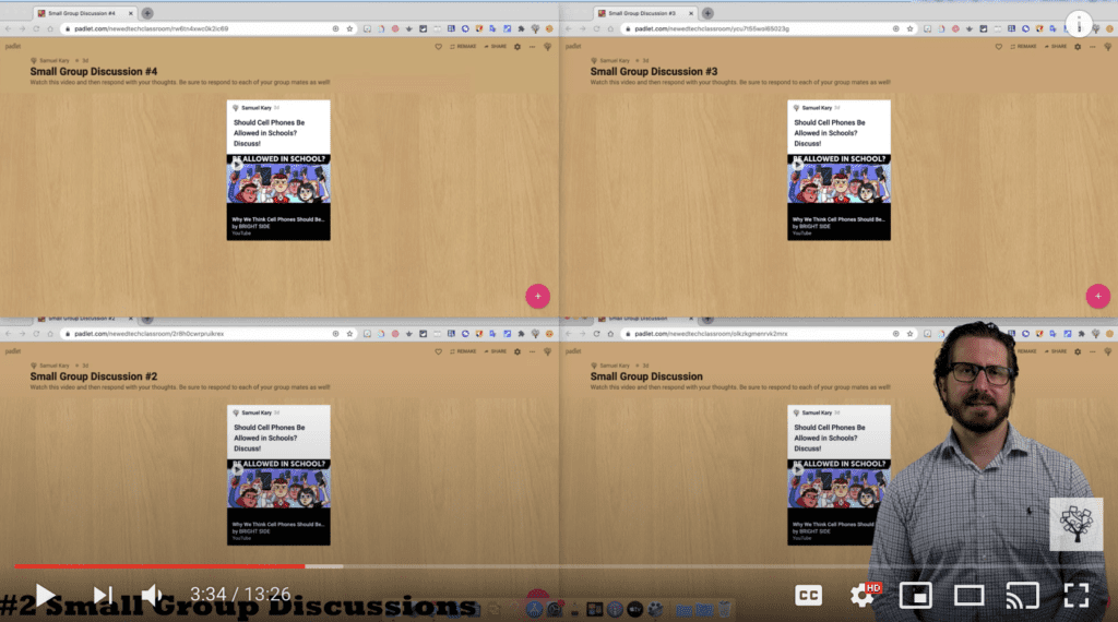 Padlet Groups with Tab Resize