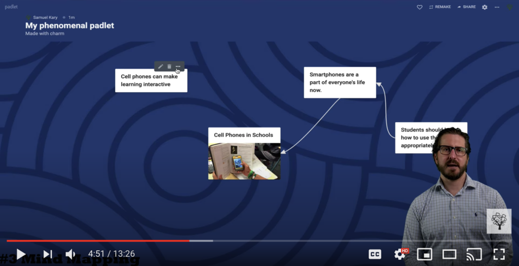 Building a Mind Map in Padlet