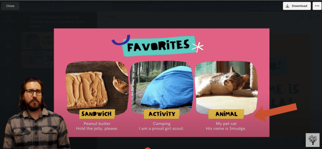 Video Project Templates in Canva Education