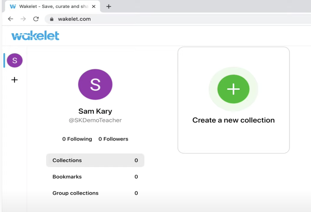 Add a Collection in Wakelet