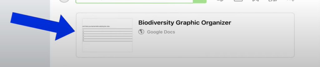 Embed a Graphic Organizer from Google Drive