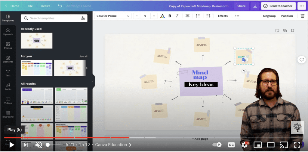 Editable Whiteboard Templates in Canva Education