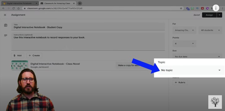 Choose "No Topic"