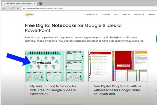 Select a Notebook Template