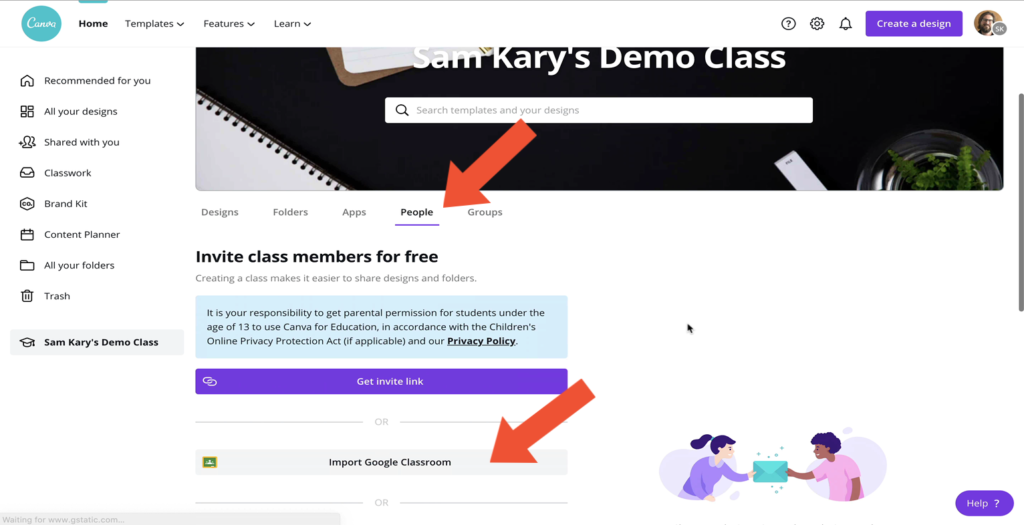 Import Your Google Classroom Roster into Canva Education