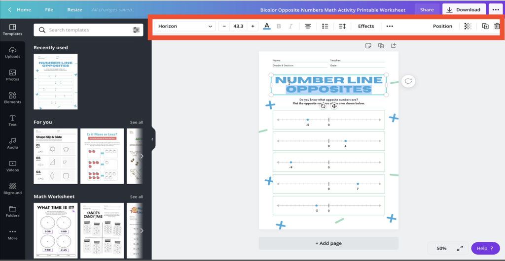 Customizable Assignment Templates in Canva Education