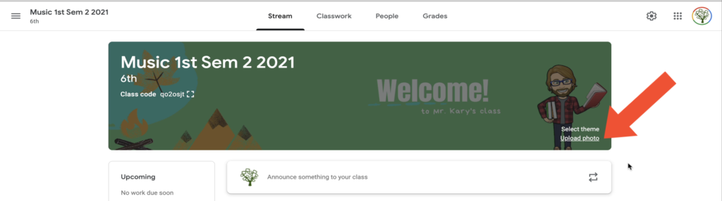 Add Canva Banner to Google Classroom